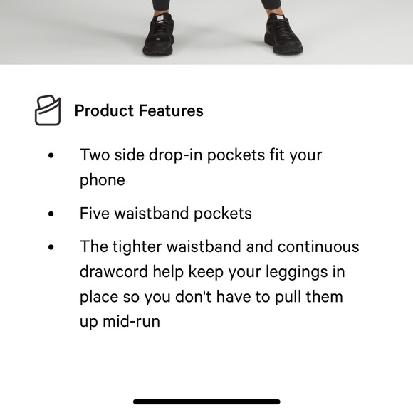 Lululemon fast and free 28’ pant - 4 - Picture 9 of 9